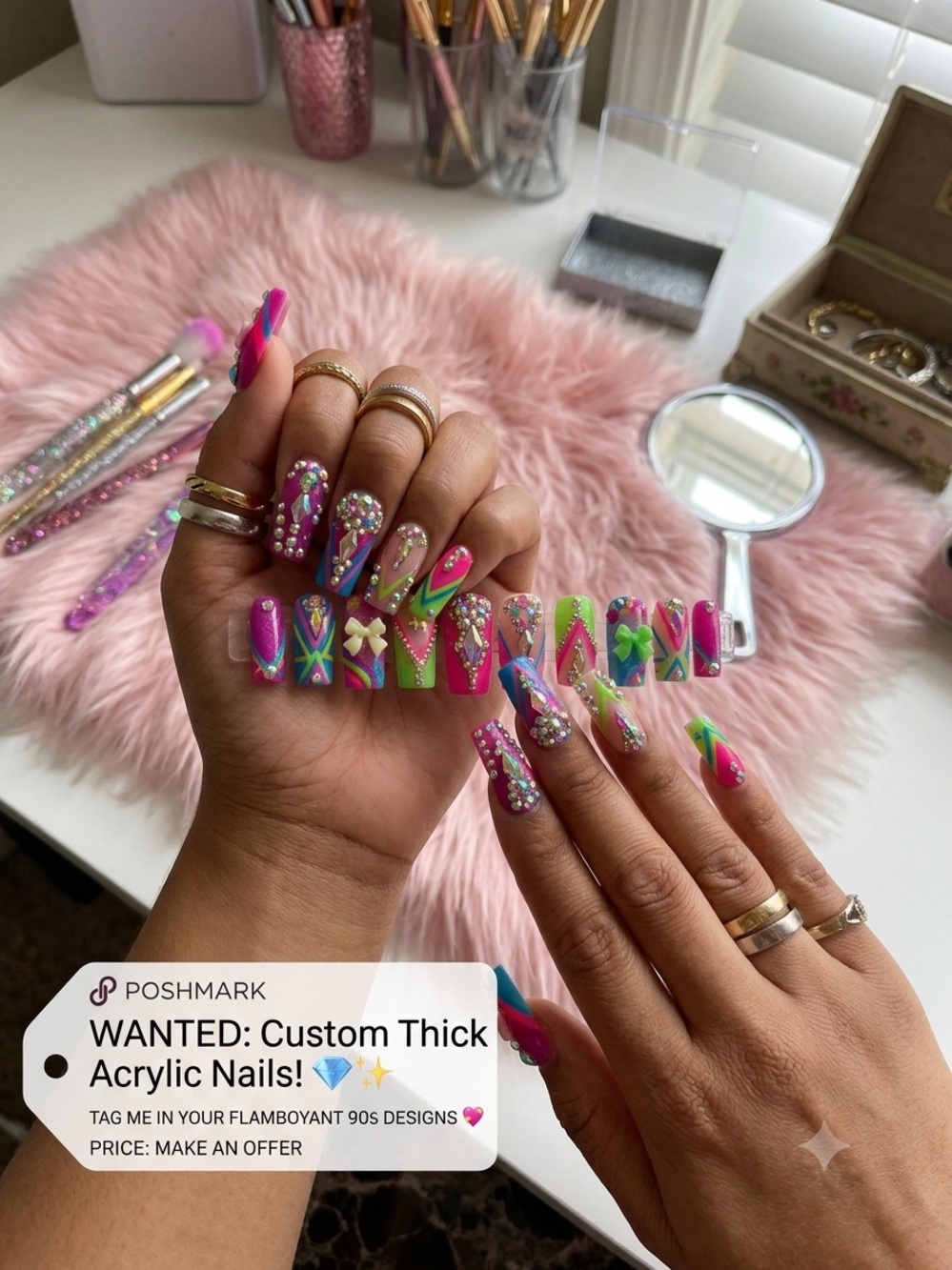 SELL ME YOUR CUSTOM ACRYLICS AND GEL SETS!!